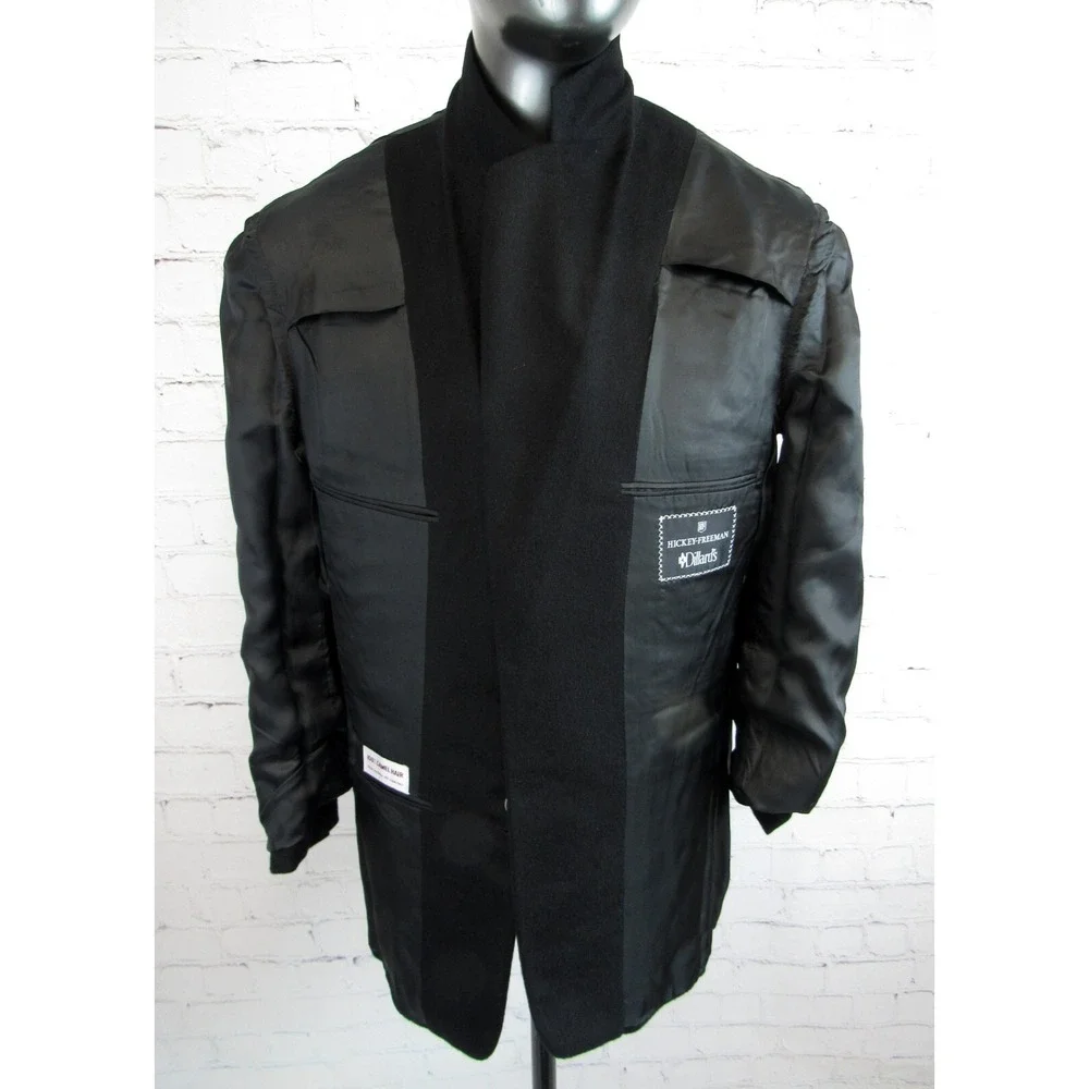 Hickey Freeman Men's Boardroom Blazer Black 100% Camel Hair Size 40R